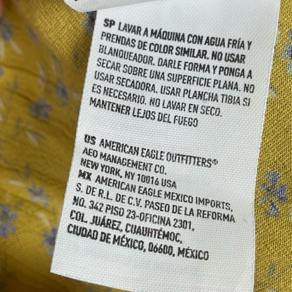 American Eagle‎ Outfitter’s Yellow Blue Floral Tank - Women’s M - Picture 9 of 9